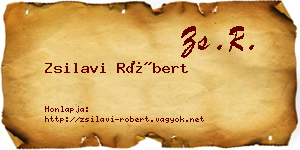 Zsilavi Róbert névjegykártya