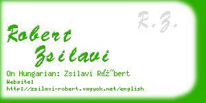 robert zsilavi business card